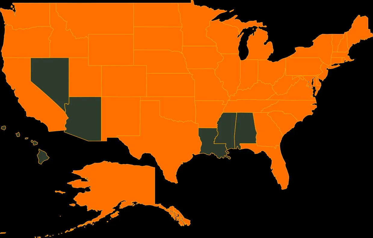 Common merganser range map