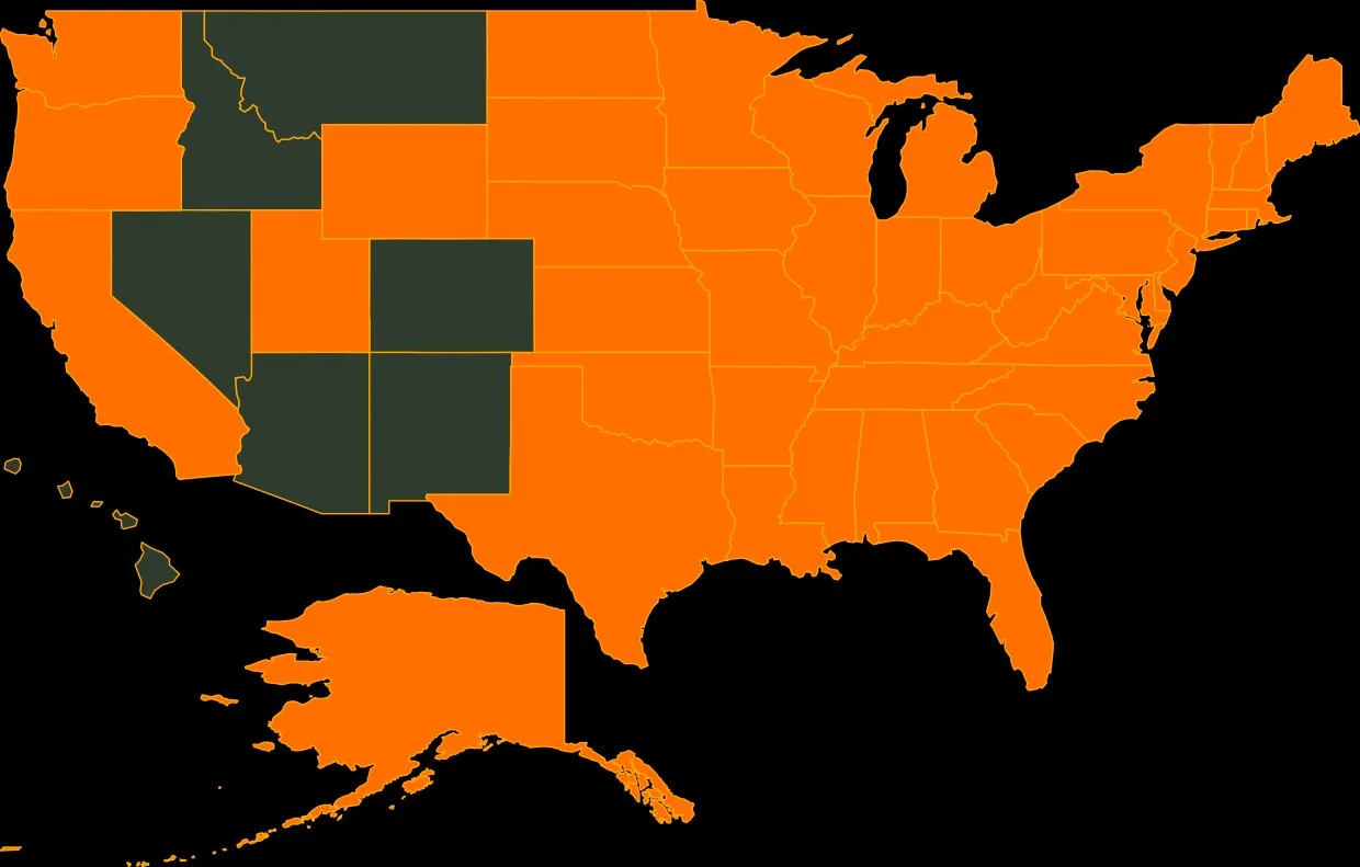 Redhead state map