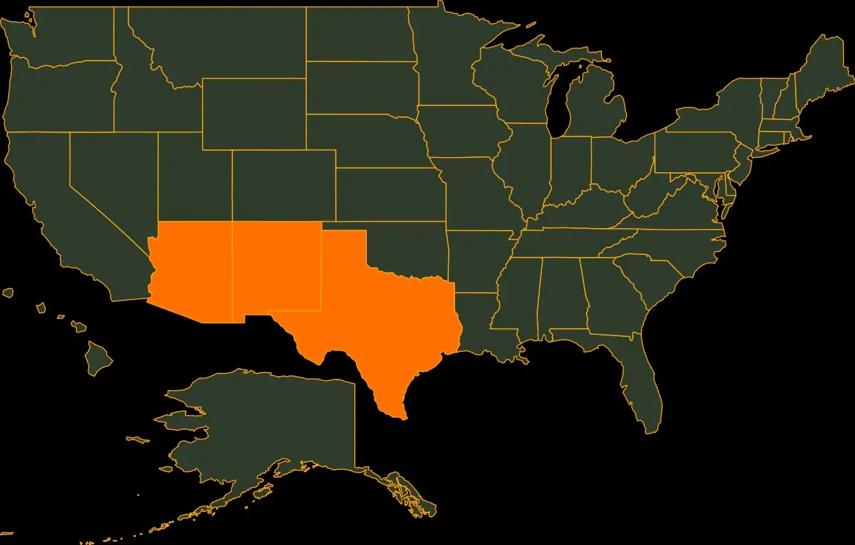 Mexican duck range map